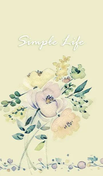 [LINE着せ替え] SimpleLife_flowerの画像1