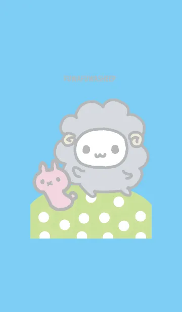 [LINE着せ替え] ふわふわしーぷ パステルの画像1