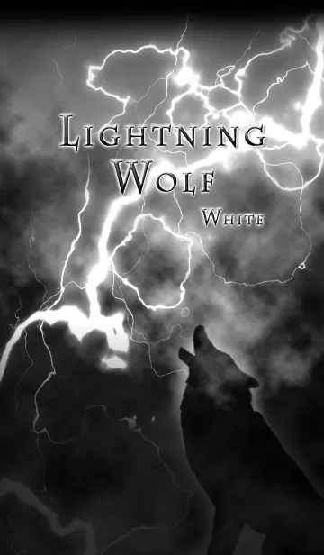 [LINE着せ替え] Lightning Wolf Whiteの画像1