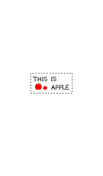 This is apple3.の着せ替えメイン画像