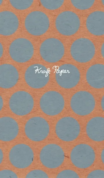 [LINE着せ替え] クラフト紙-水色ドット-の画像1