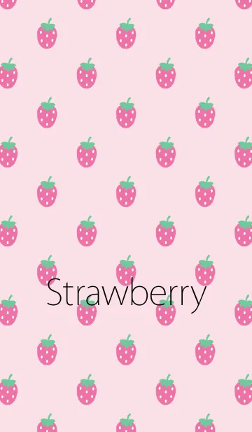 [LINE着せ替え] ストロベリー (Pink) by Pretty Poodleの画像1