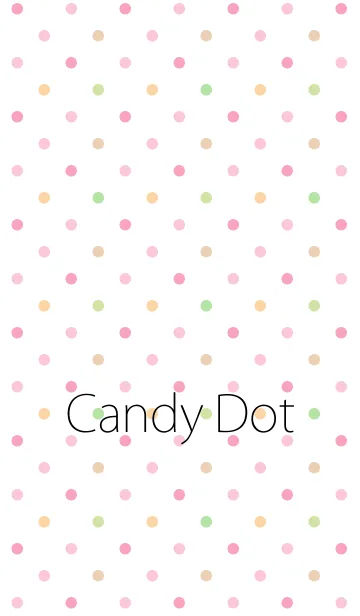 [LINE着せ替え] キャンディドット (Pink) by Pretty Poodleの画像1