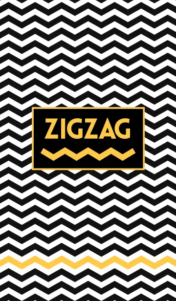 [LINE着せ替え] ZIGZAG yellowの画像1