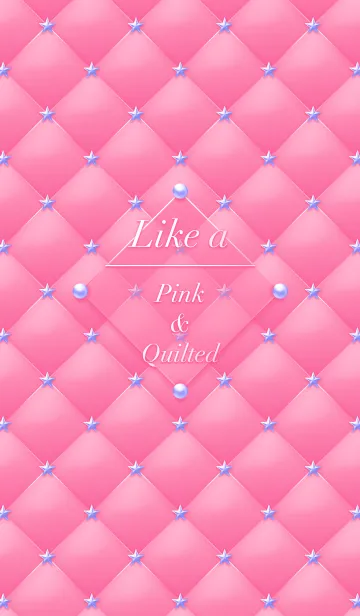 [LINE着せ替え] Like a - Pink ＆ Quilted #Pop Starの画像1