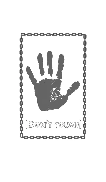 [LINE着せ替え] Fingermark Chain - Do Not Touchの画像1