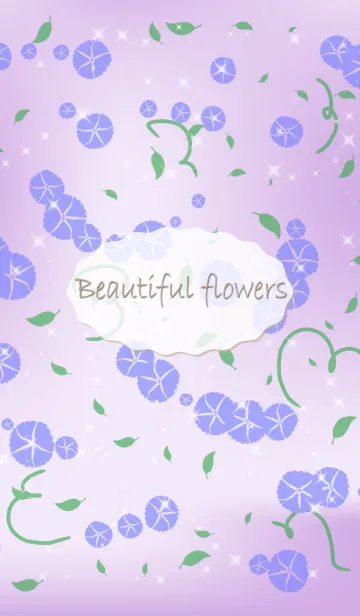 [LINE着せ替え] 美しい花（朝顔）の画像1