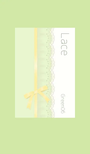 [LINE着せ替え] レース/グリーン06の画像1