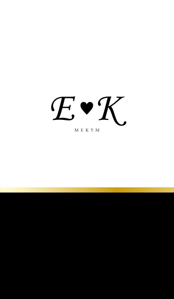 [LINE着せ替え] Initial E♡Kの画像1