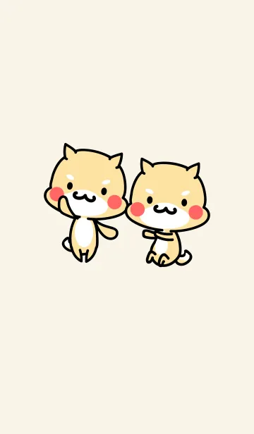 かわいい柴犬の着せ替えメイン画像
