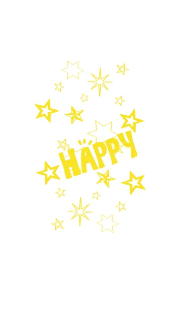 [LINE着せ替え] HAPPY STAR***yellow*の画像1