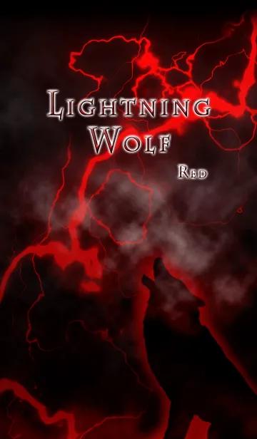 [LINE着せ替え] Lightning Wolf Redの画像1