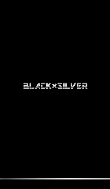 [LINE着せ替え] BLACK ＆ SILVER.の画像1