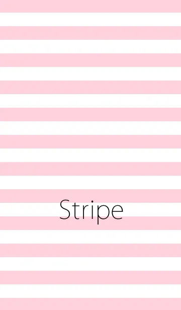 [LINE着せ替え] ストライプ (Pink) by Pretty Poodleの画像1