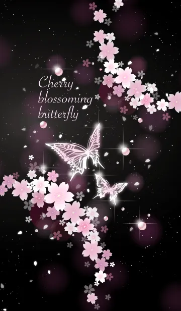 [LINE着せ替え] Cherry blossoming butterflyの画像1