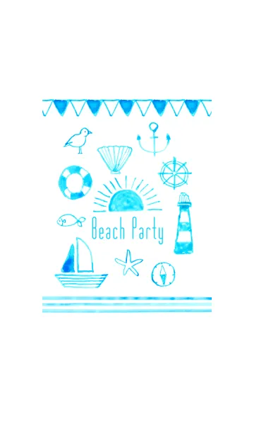 [LINE着せ替え] Beach Partyの画像1