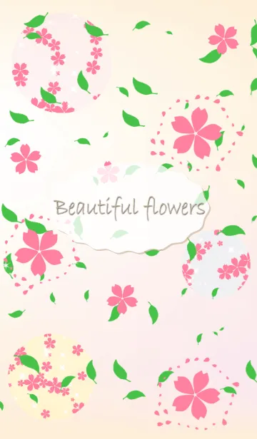 美しい花（桜）の着せ替えメイン画像