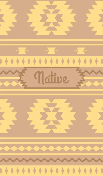 [LINE着せ替え] Native khaki brownの画像1