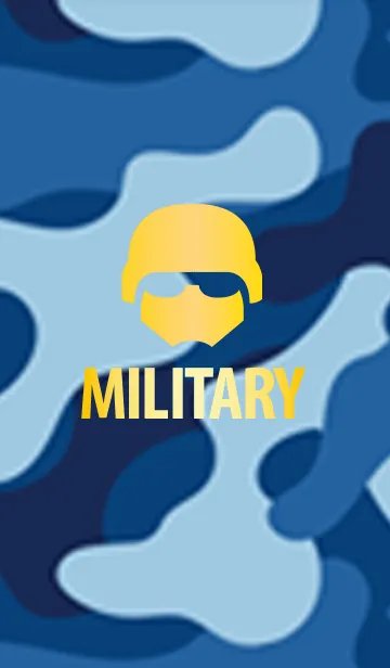 [LINE着せ替え] BLUISH MILITARY CAMUFLAGEの画像1