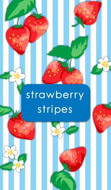 [LINE着せ替え] Strawberry stripesの画像1