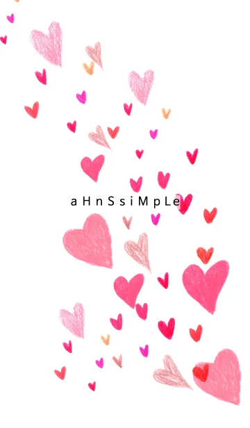 [LINE着せ替え] ahns simple_067_pink heartの画像1