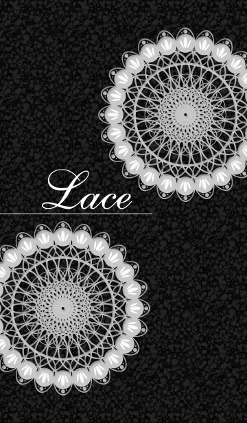 [LINE着せ替え] Lace -flower-の画像1