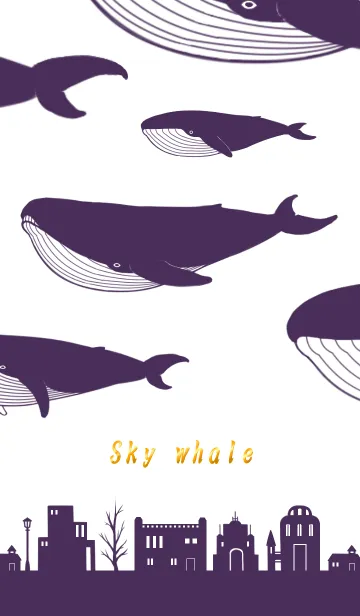 [LINE着せ替え] 空クジラの画像1