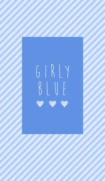 [LINE着せ替え] GIRLY BLUEの画像1