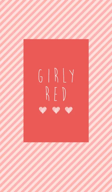 [LINE着せ替え] GIRLY REDの画像1