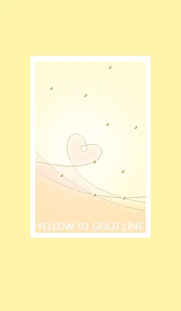 [LINE着せ替え] ゴールドライン/イエロー03の画像1