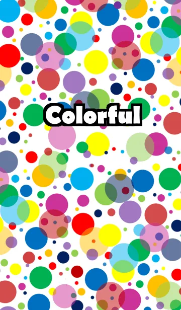 [LINE着せ替え] Colorful (Dots)の画像1