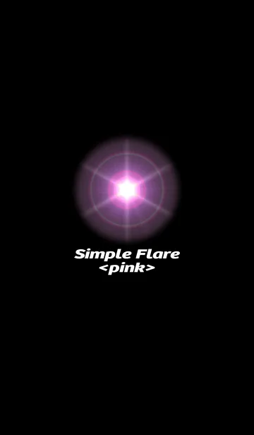 [LINE着せ替え] Simple Flare <pink>の画像1