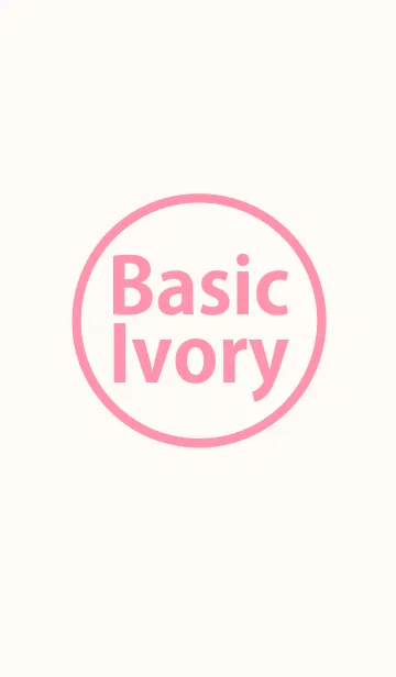 [LINE着せ替え] Basic Ivory Pinkの画像1