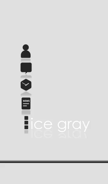 [LINE着せ替え] ice grayの画像1