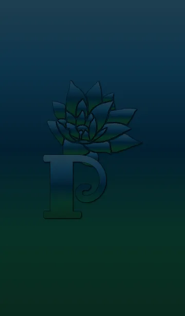 ～フラワー イニシャル P～の着せ替えメイン画像