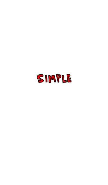 [LINE着せ替え] SIMPLE文字の画像1