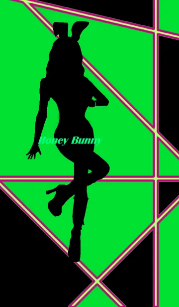 [LINE着せ替え] Honey Bunny-Bright Green-の画像1