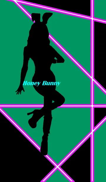 [LINE着せ替え] Honey Bunny -Green-の画像1