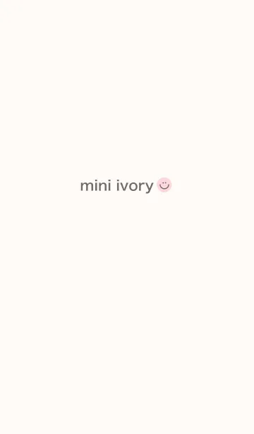 [LINE着せ替え] simple mini ivoryの画像1