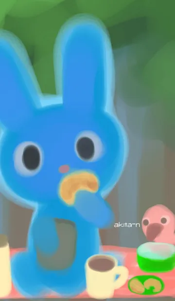 [LINE着せ替え] バスラビのランチタイムの画像1