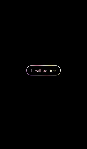 [LINE着せ替え] 'It will be fine' simple themeの画像1