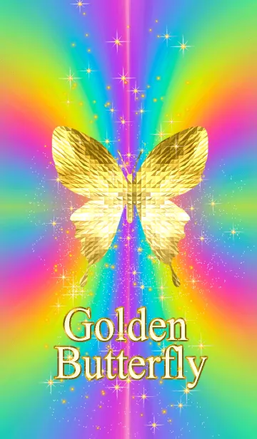 [LINE着せ替え] キラキラ♪黄金の蝶#3の画像1