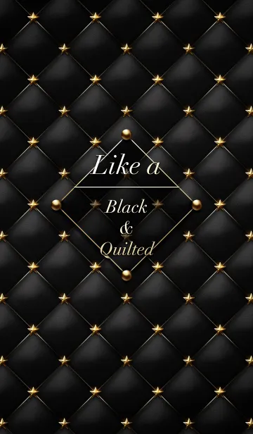 [LINE着せ替え] Like a - Black ＆ Quilted #Rock Starの画像1