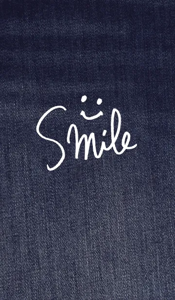 [LINE着せ替え] おしゃれなデニム-スマイル2-の画像1