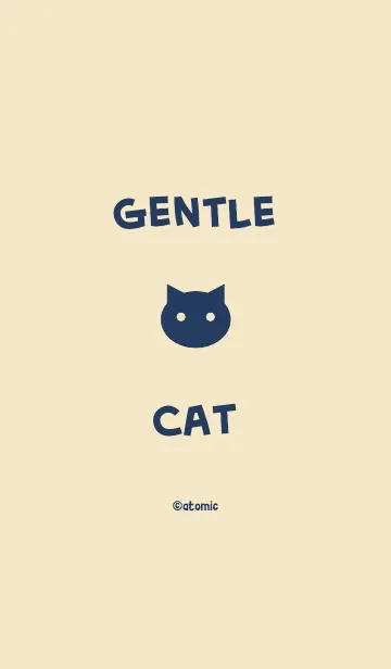 シンプル 猫 <カフェオレ>の着せ替えメイン画像