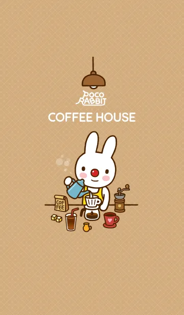 [LINE着せ替え] POCO RABBIT COFFEE HOUSEの画像1