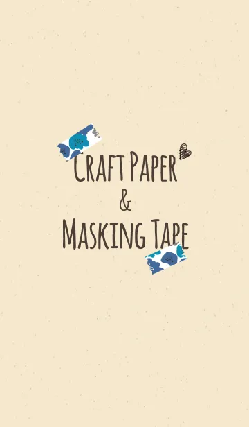 [LINE着せ替え] マスキングテープ-ひなげし青の画像1