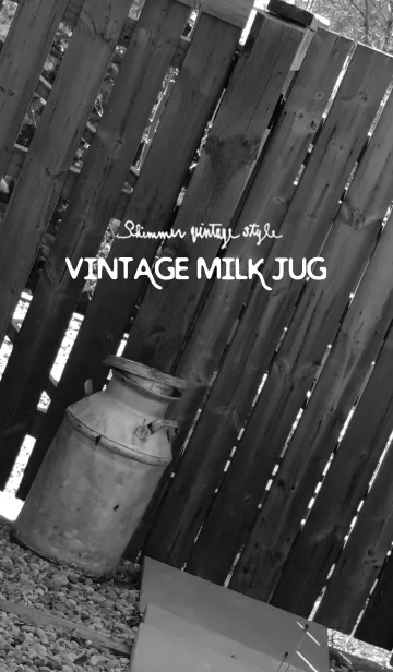 [LINE着せ替え] Vintage Milk Jug Black ＆ Whiteの画像1