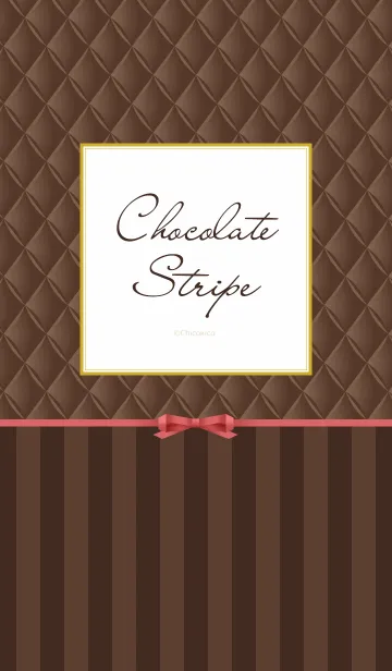 [LINE着せ替え] Chocolate Stripeの画像1