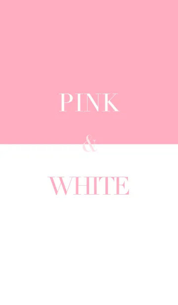 [LINE着せ替え] ピンク ＆ ホワイトの画像1